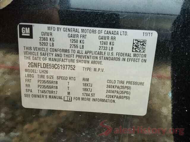 3FADP4EJ5GM156599 2012 CHEVROLET EQUINOX