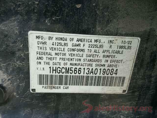 JTMBFREV4GJ074168 2003 HONDA ACCORD