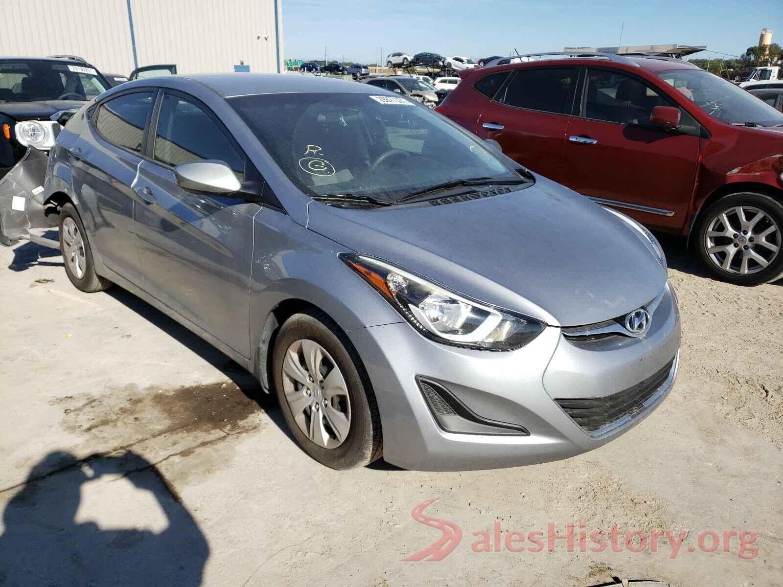 5NPDH4AE4GH744886 2016 HYUNDAI ELANTRA