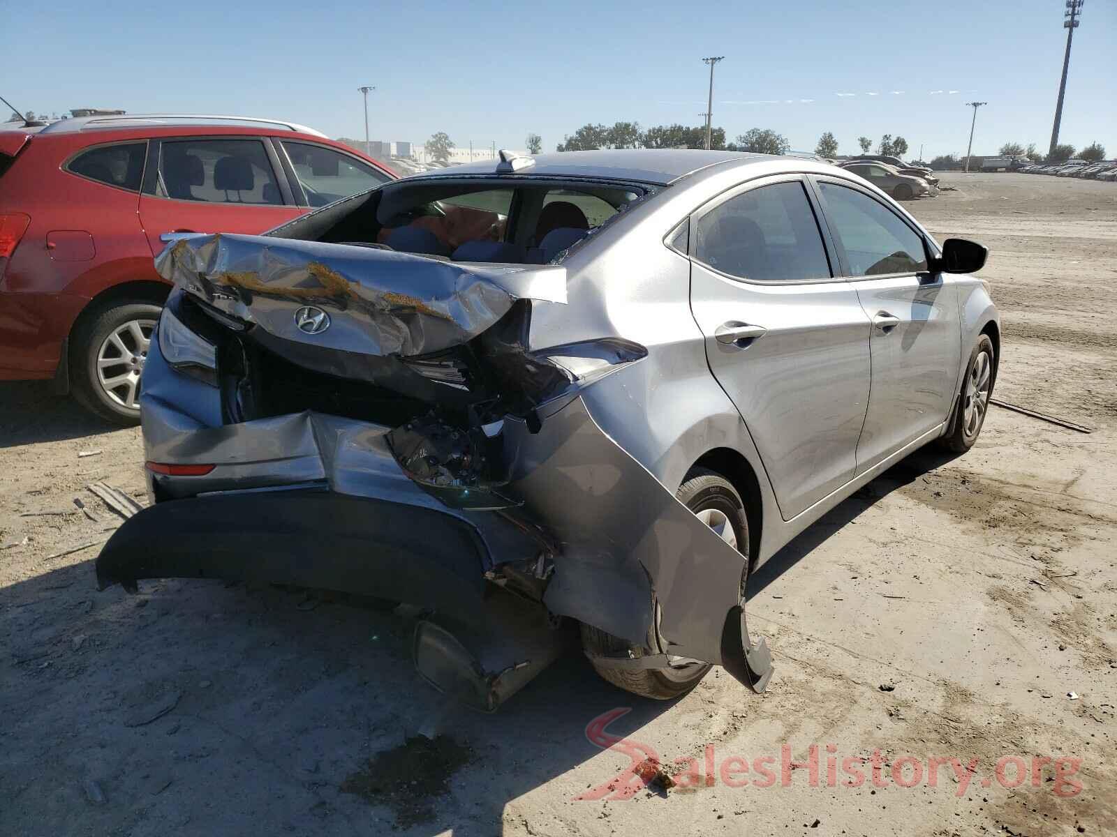 5NPDH4AE4GH744886 2016 HYUNDAI ELANTRA