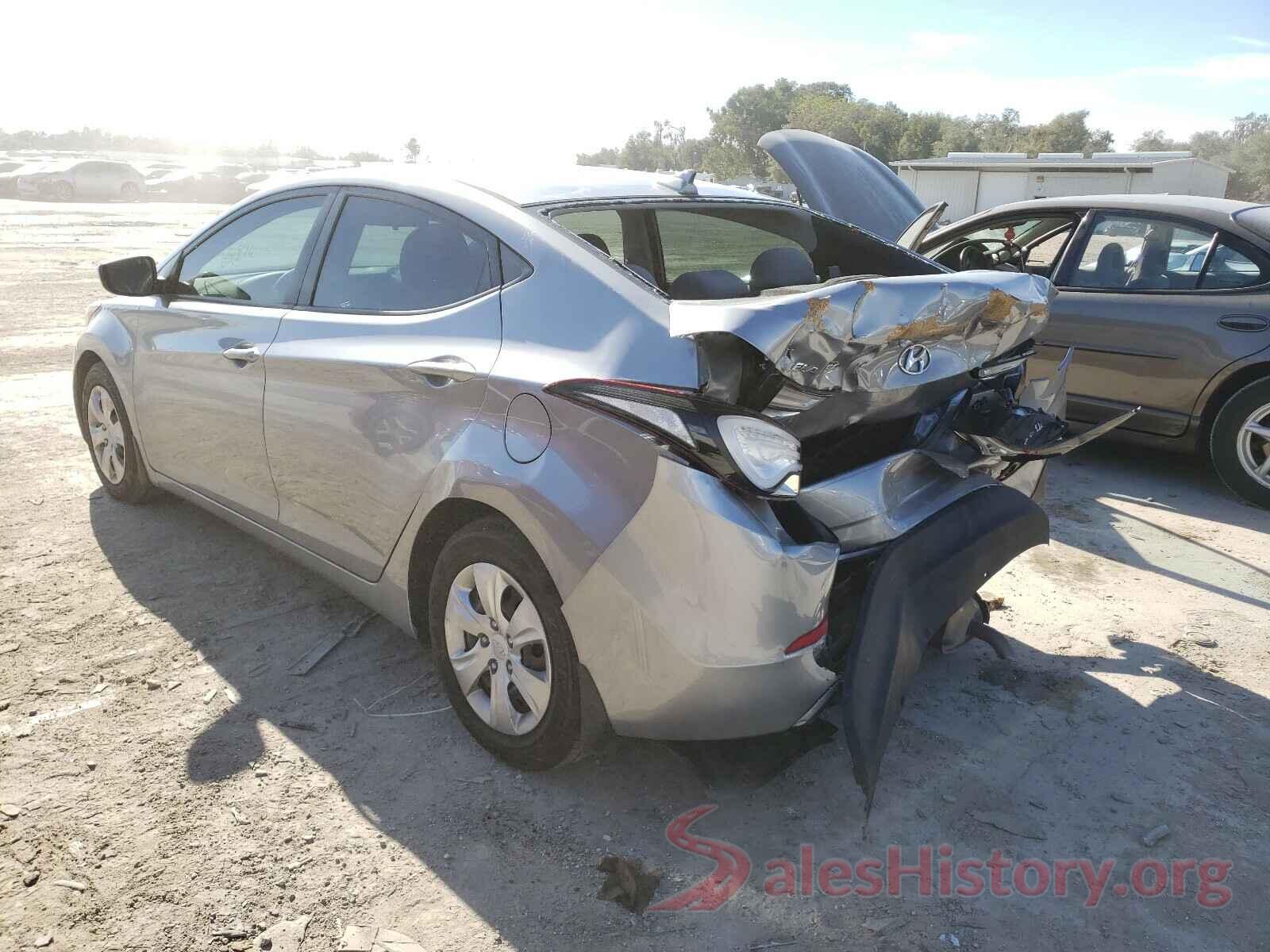 5NPDH4AE4GH744886 2016 HYUNDAI ELANTRA