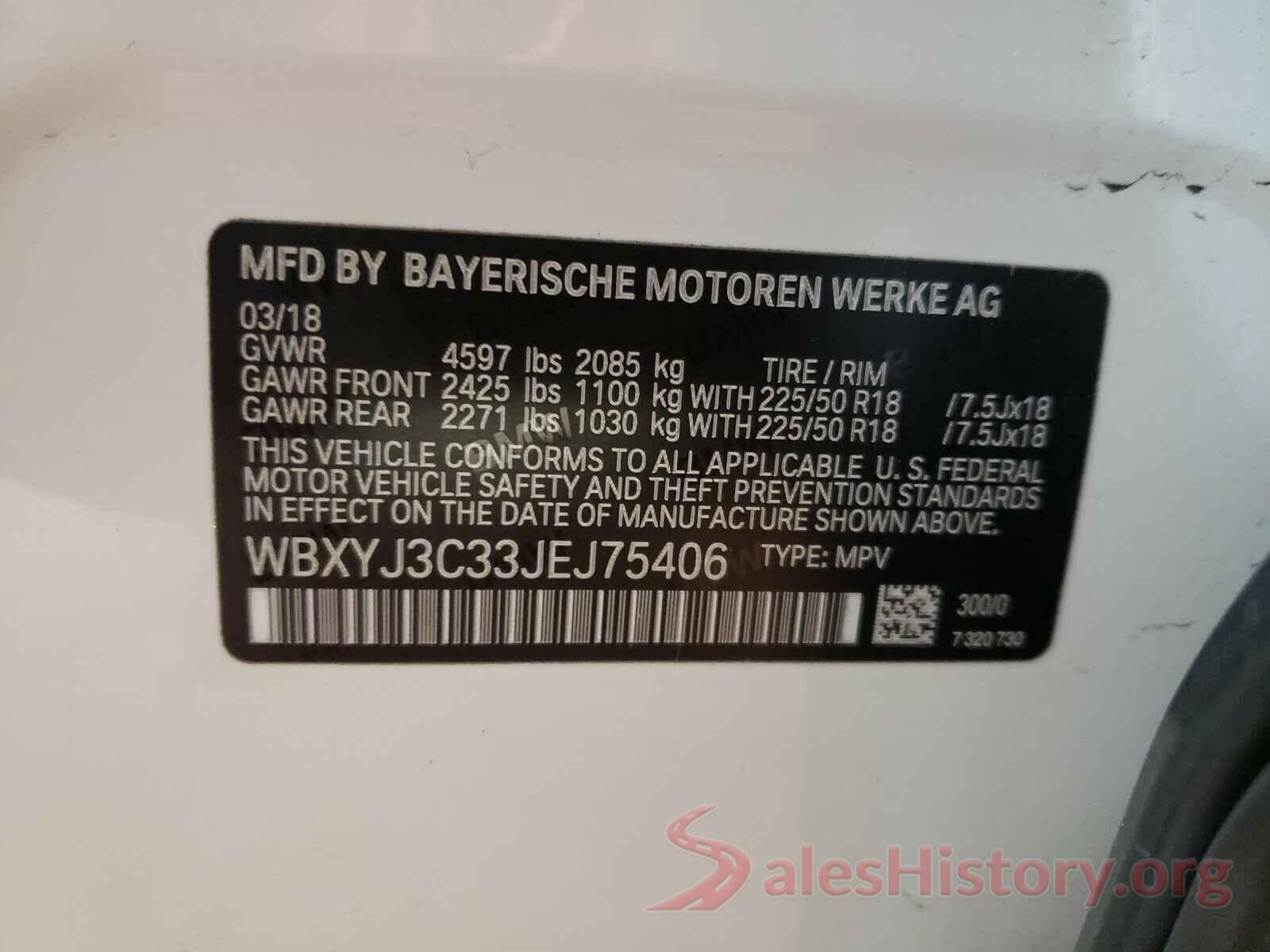 JM3KFACM5K1568048 2018 BMW X2