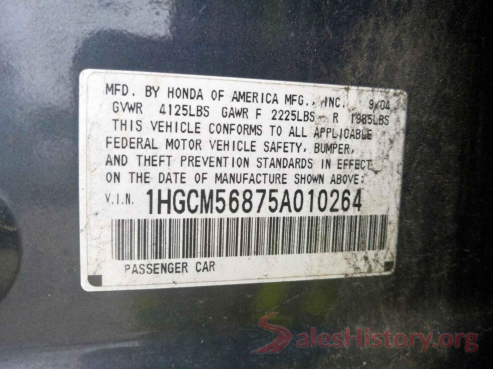 3KPFK4A75JE243528 2005 HONDA ACCORD