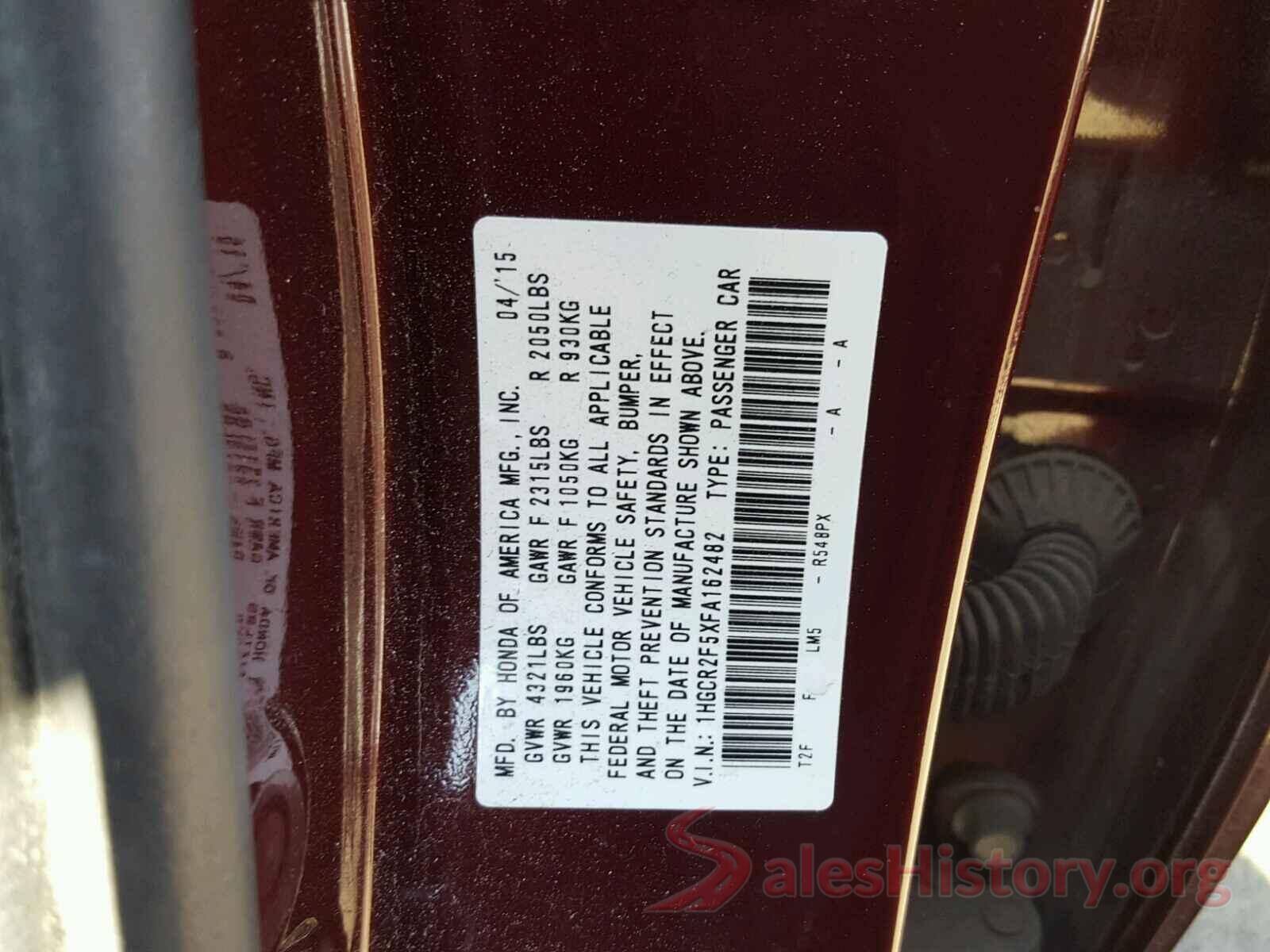 5NPE24AF1JH664290 2015 HONDA ACCORD