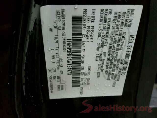 19XFC2F6XLE002004 2010 FORD FOCUS