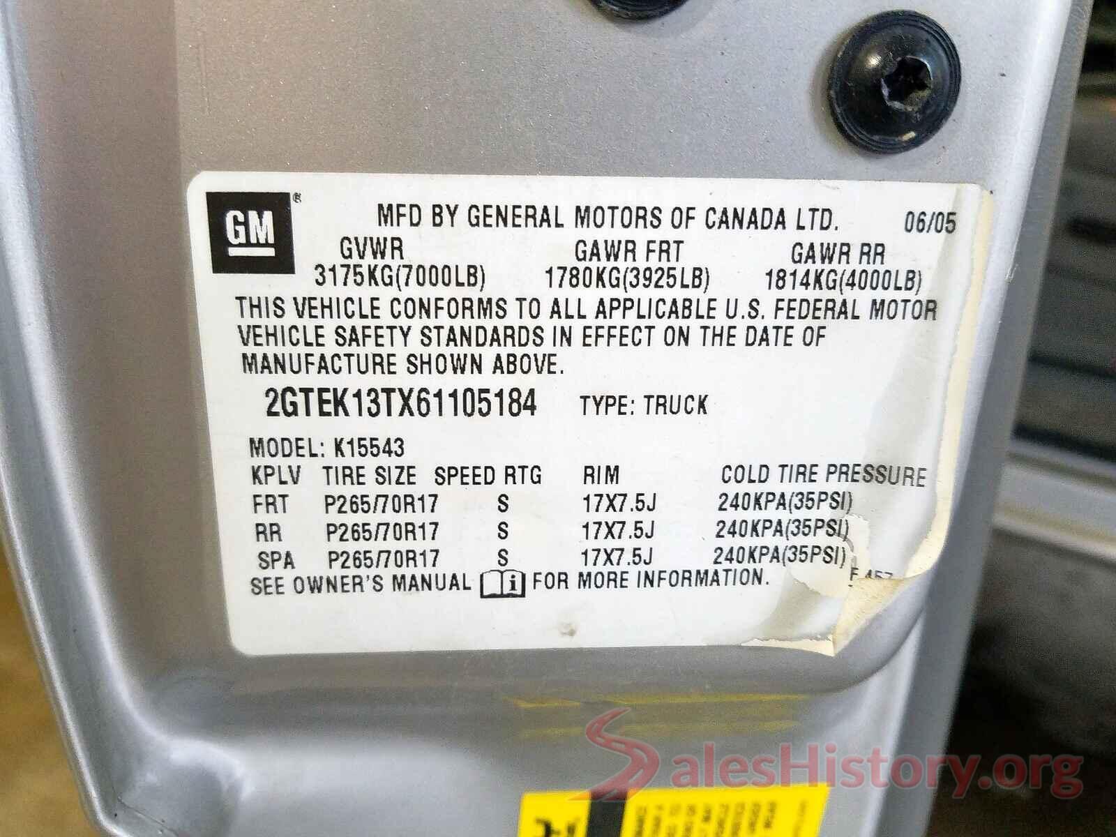 JN1BJ1CP7KW528268 2006 GMC NEW SIERRA