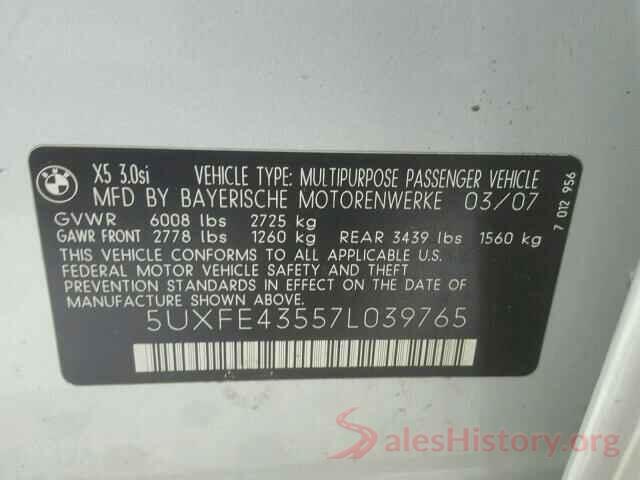 1G11Z5S33KU106655 2007 BMW X5