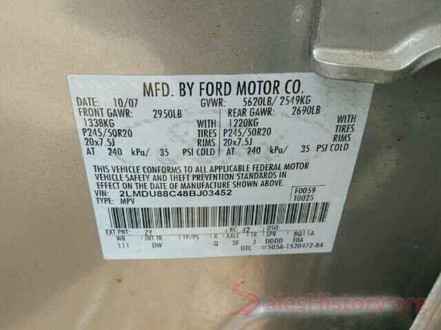 JTDEPRAE5LJ018587 2008 LINCOLN MKX