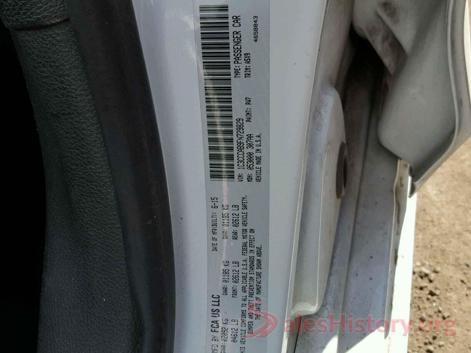 NMTKHMBX7KR086814 2015 CHRYSLER 200