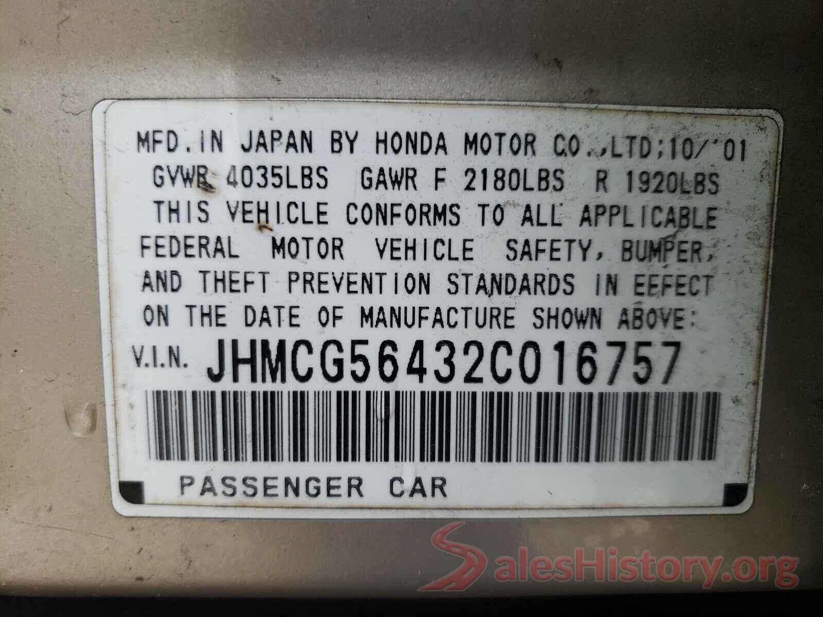 1N4AL3AP8JC258667 2002 HONDA ACCORD