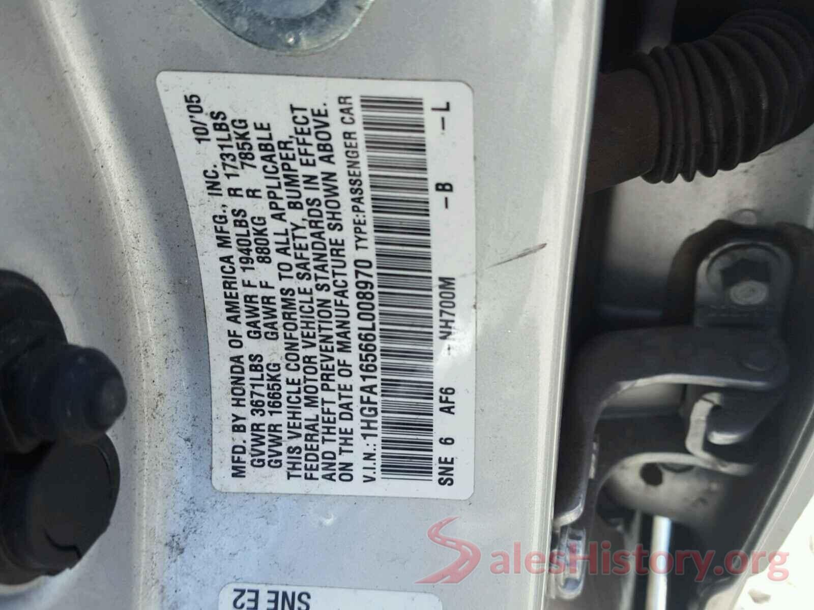 2HKRW2H5XLH641567 2006 HONDA CIVIC