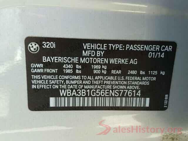 5NPE34AF7GH333316 2014 BMW 3 SERIES