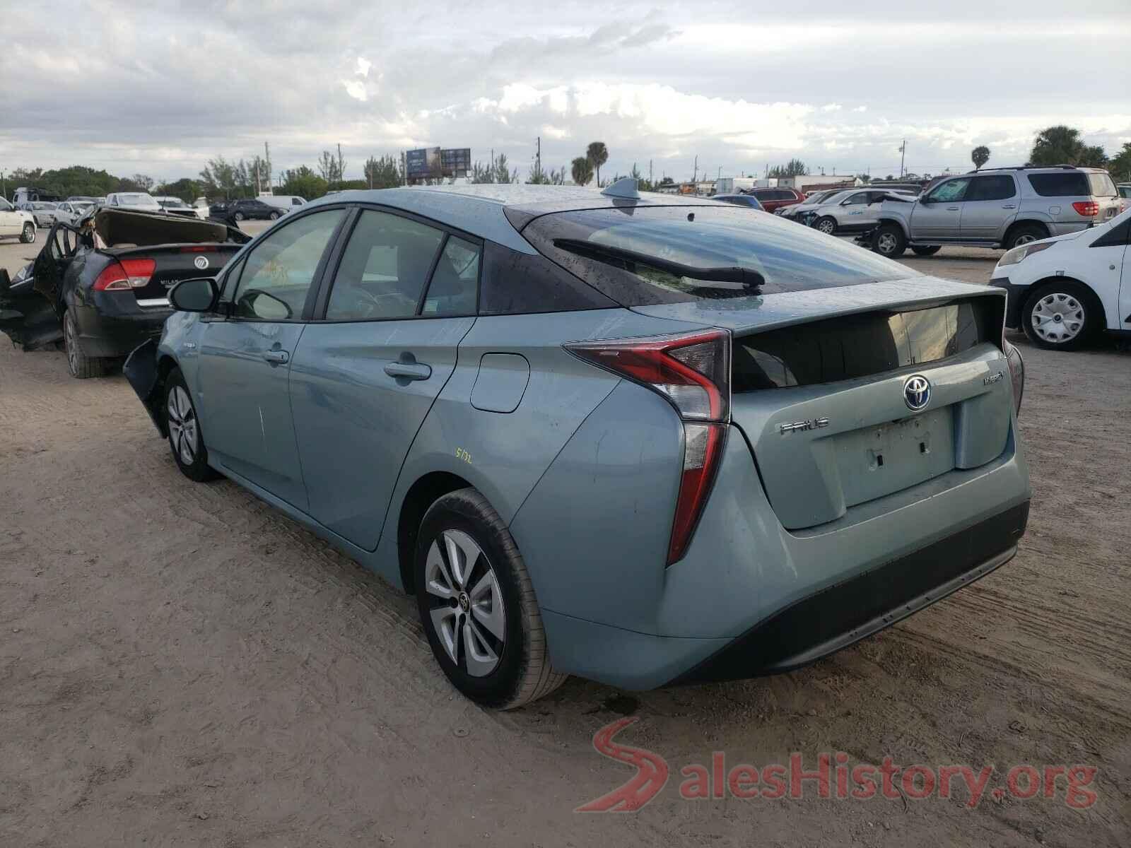 JTDKARFU5G3004686 2016 TOYOTA PRIUS