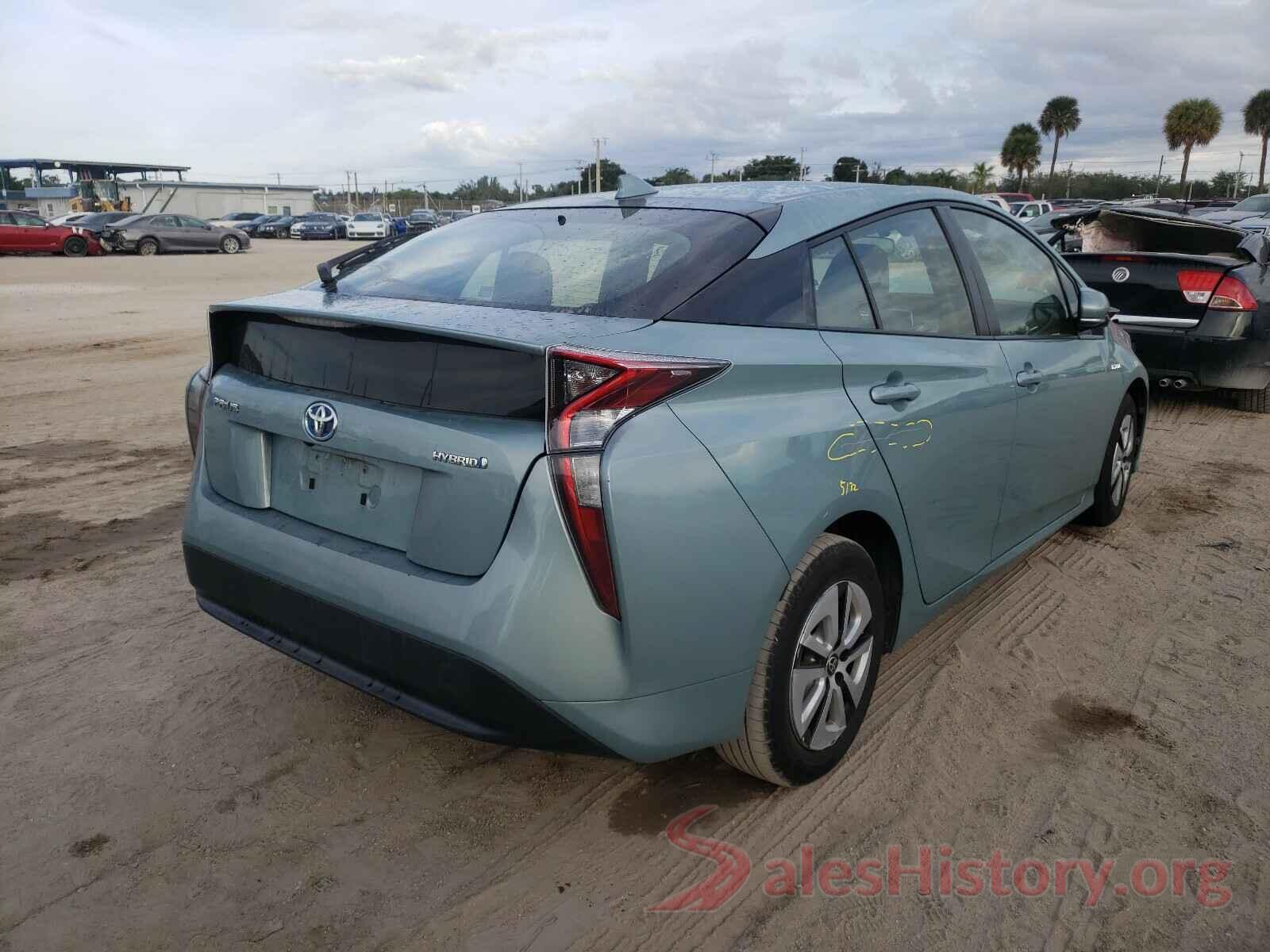 JTDKARFU5G3004686 2016 TOYOTA PRIUS