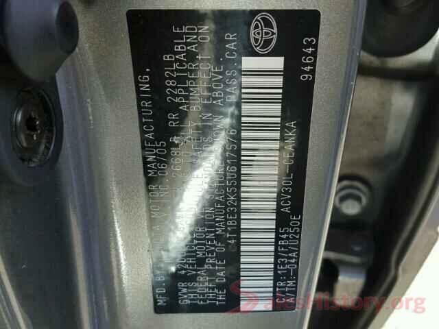 2T1BURHE3HC835822 2005 TOYOTA CAMRY