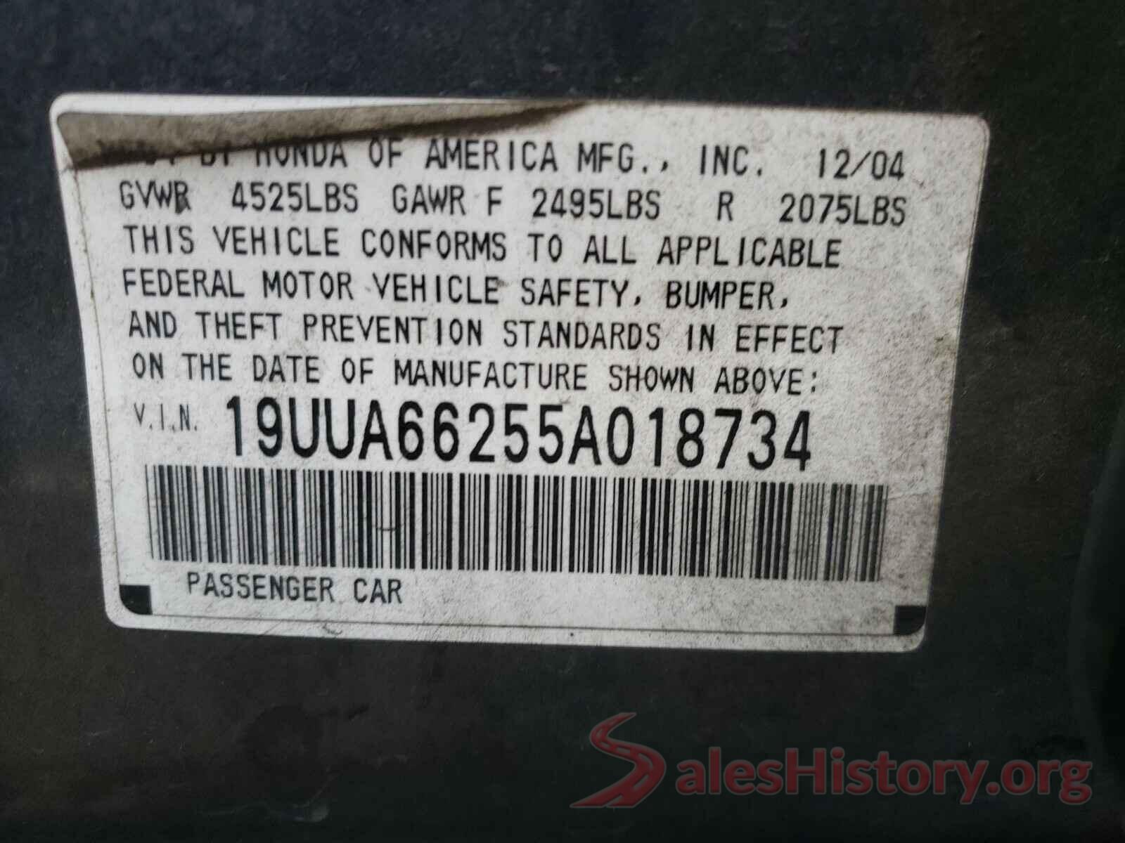 1N4AL3AP2GC185403 2005 ACURA TL