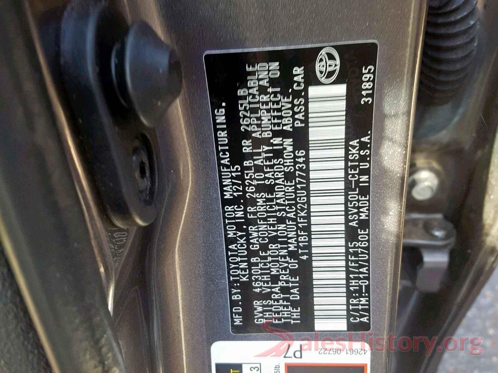 5YFBURHE0HP718683 2016 TOYOTA CAMRY