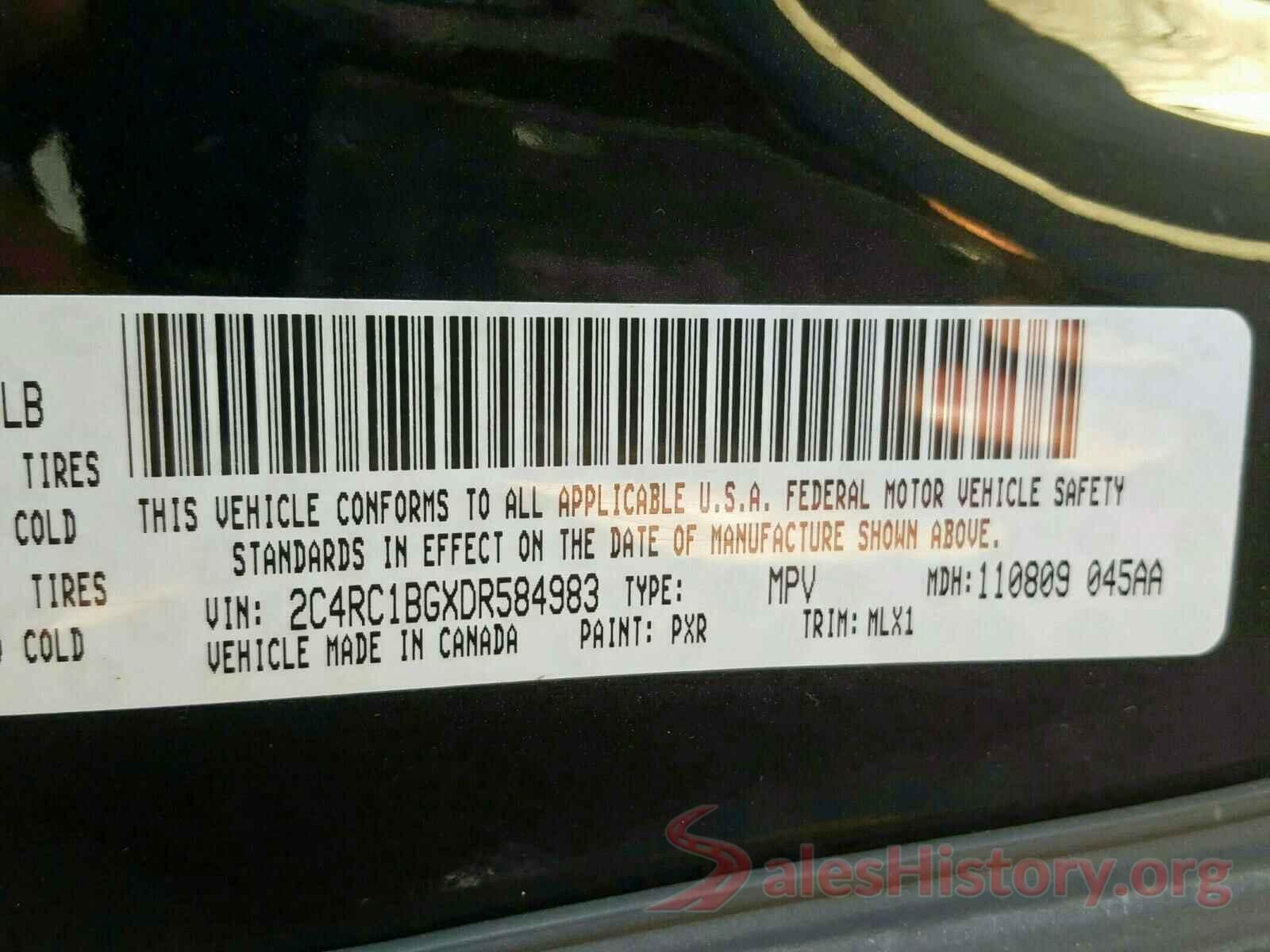 1C4RJFDJ5HC746769 2013 CHRYSLER MINIVAN