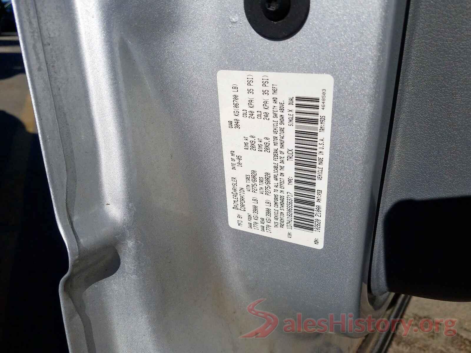 3FADP4EJ5GM151211 2006 DODGE RAM 1500