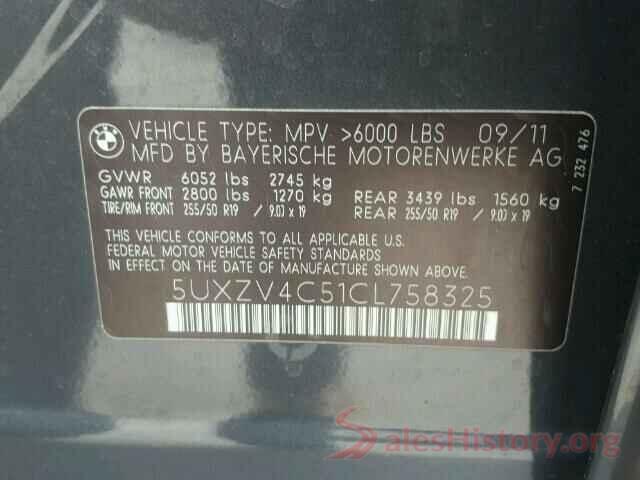 2HGFC2F7XJH549656 2012 BMW X5