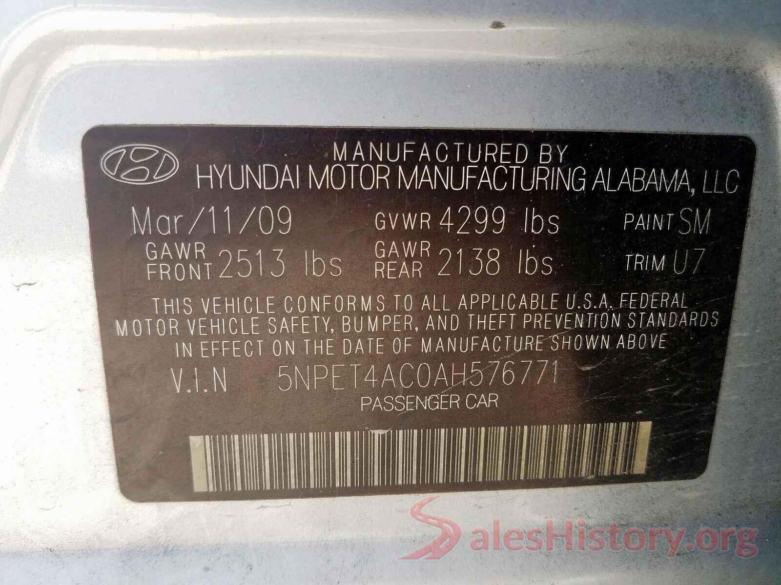 SADFL2FX6J1Z03058 2010 HYUNDAI SONATA