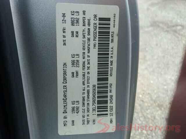 KNDJN2A22H7425367 2005 CHRYSLER SEBRING