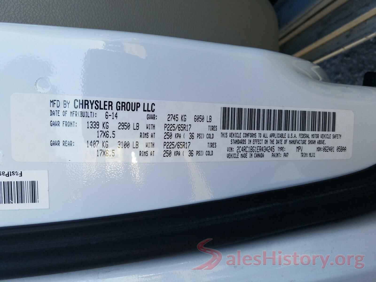 2T1BURHE9HC944138 2014 CHRYSLER MINIVAN