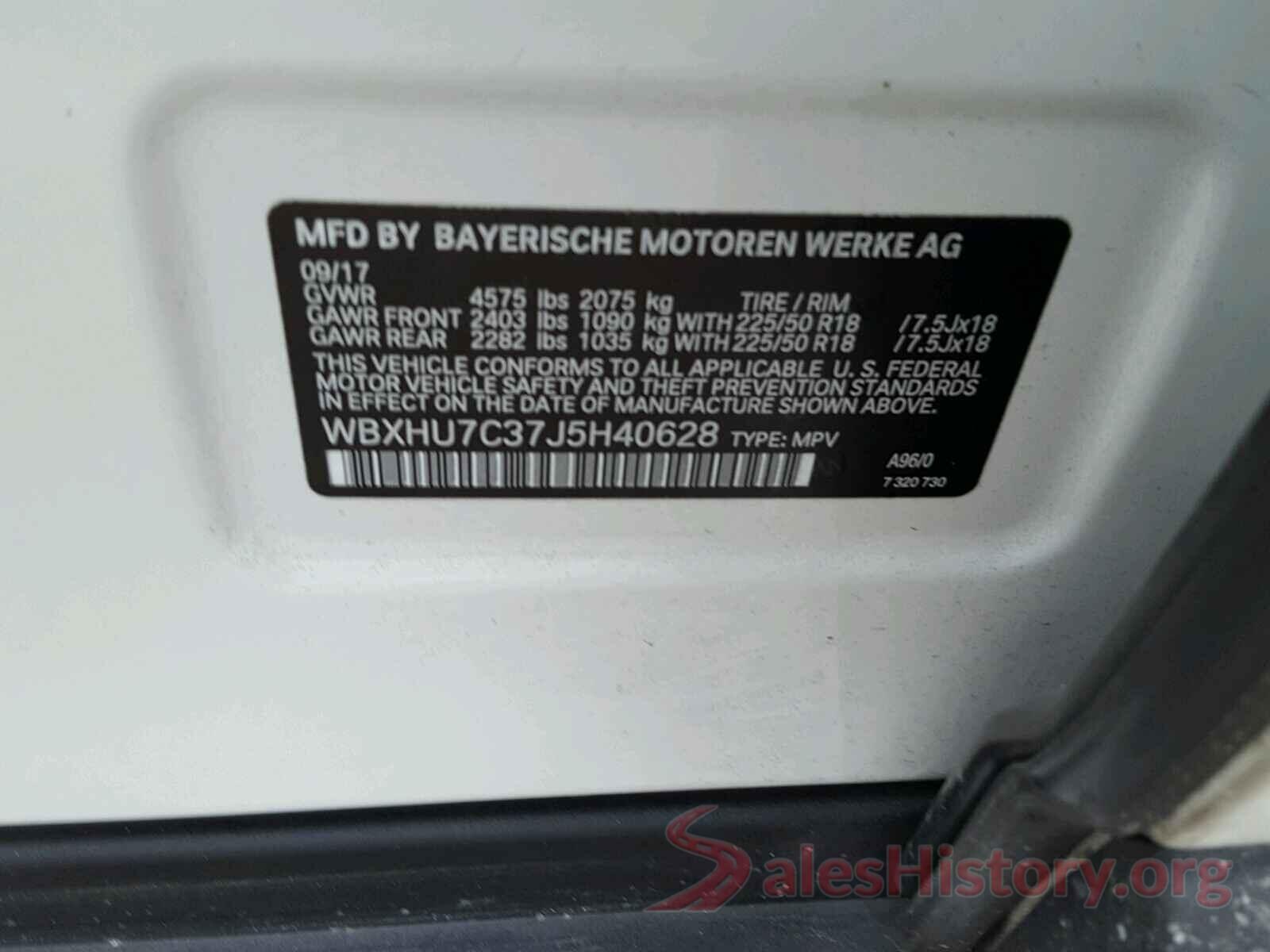 KMHCT4AEXHU212488 2018 BMW X1