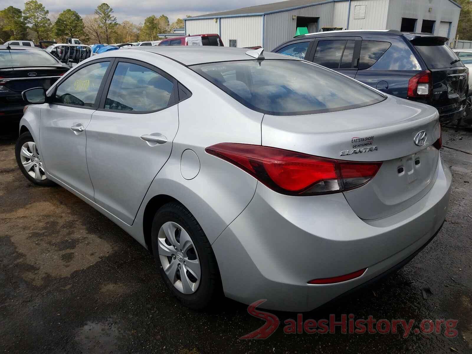 5NPDH4AE6GH753993 2016 HYUNDAI ELANTRA