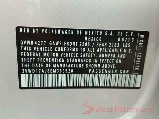 3VV1B7AX2KM063170 2014 VOLKSWAGEN JETTA