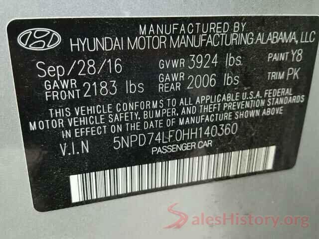 5N1DR2MN9JC620429 2017 HYUNDAI ELANTRA