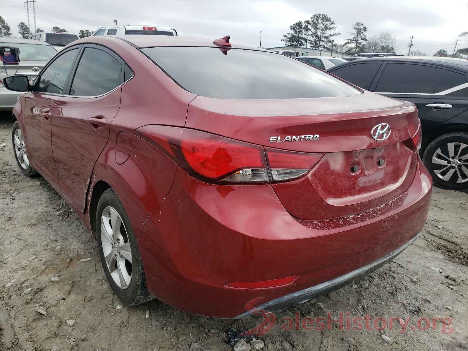 5NPDH4AE8GH736595 2016 HYUNDAI ELANTRA