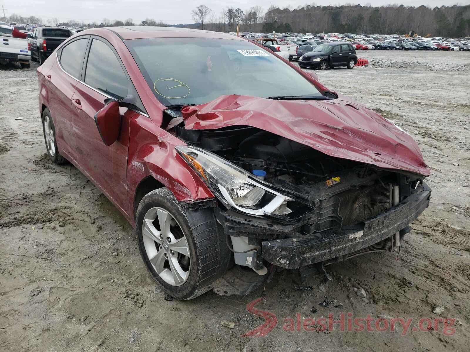 5NPDH4AE8GH736595 2016 HYUNDAI ELANTRA