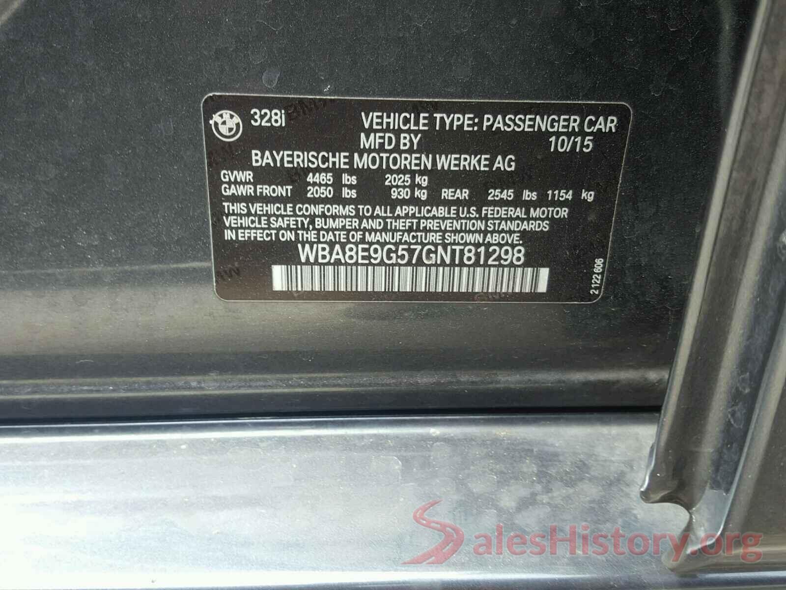 JTDHPRAE4LJ012082 2016 BMW 3 SERIES