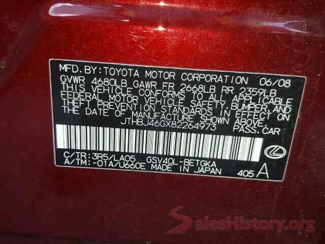 4S3BNAF67H3060170 2008 LEXUS ES350