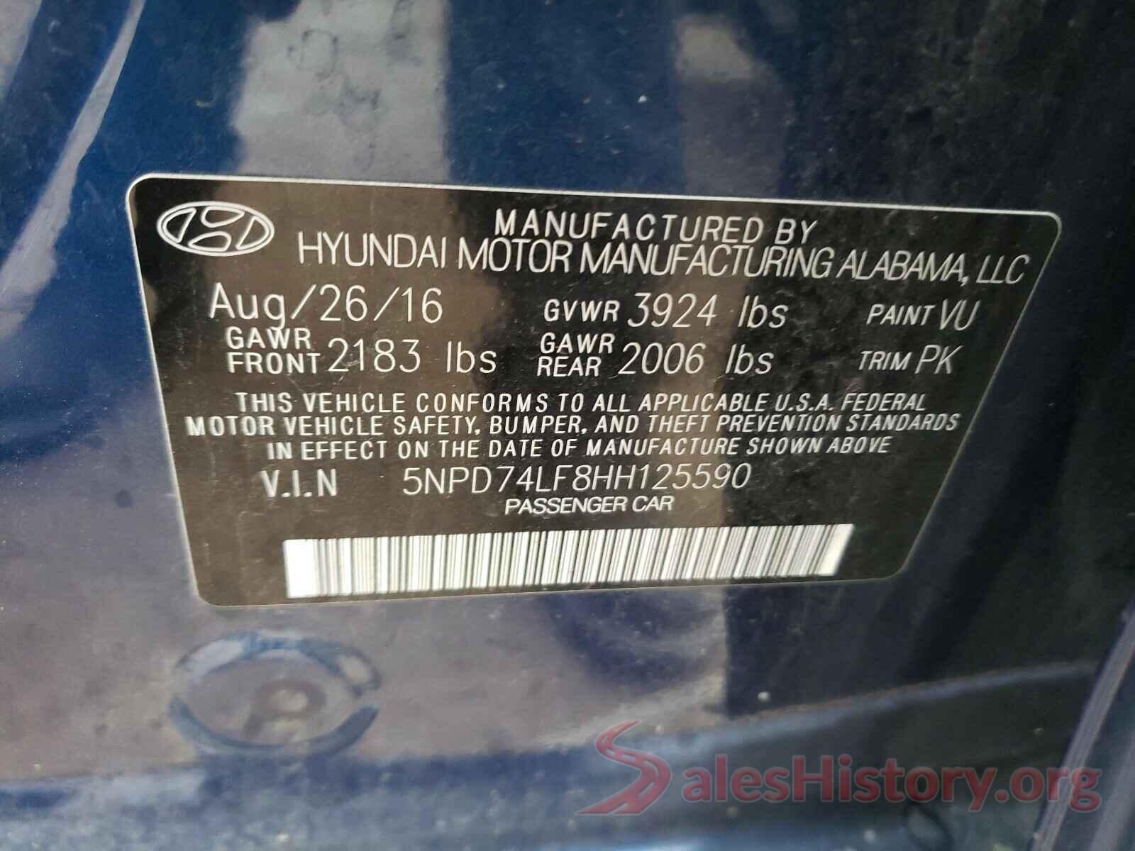 3N6CM0KN9KK695355 2017 HYUNDAI ELANTRA