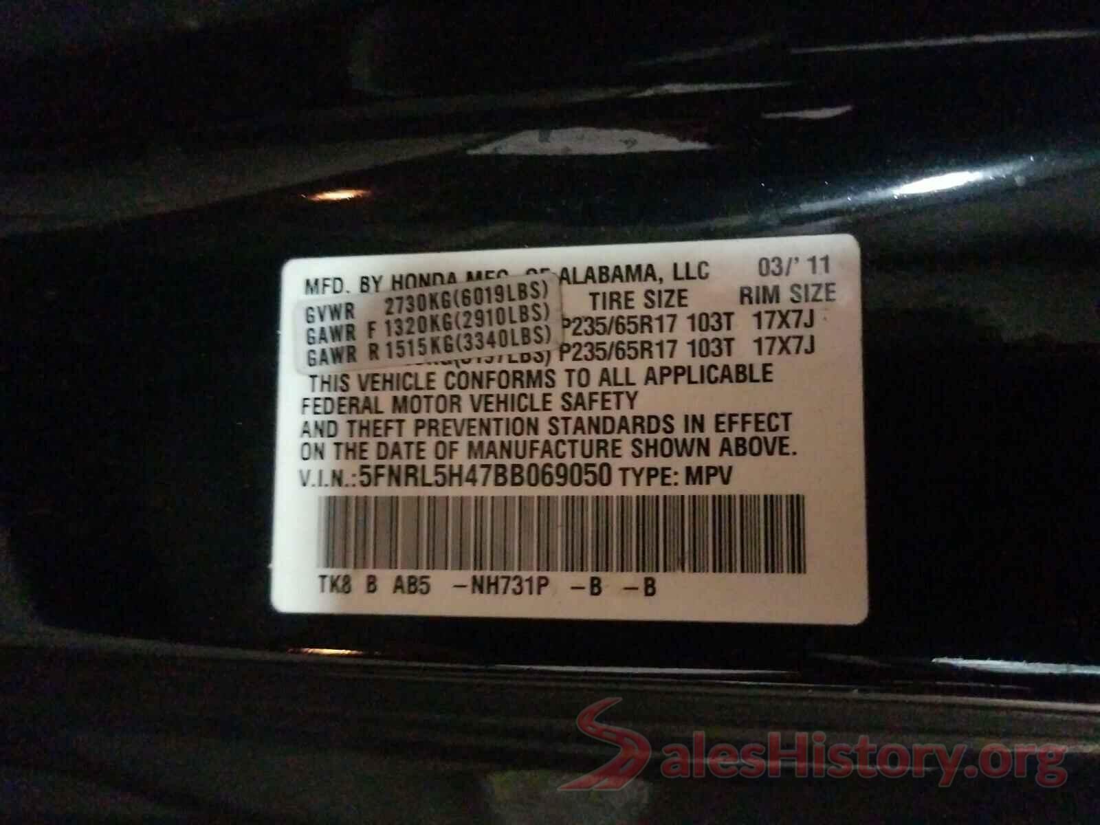 3N1AB7AP2KY415156 2011 HONDA ODYSSEY