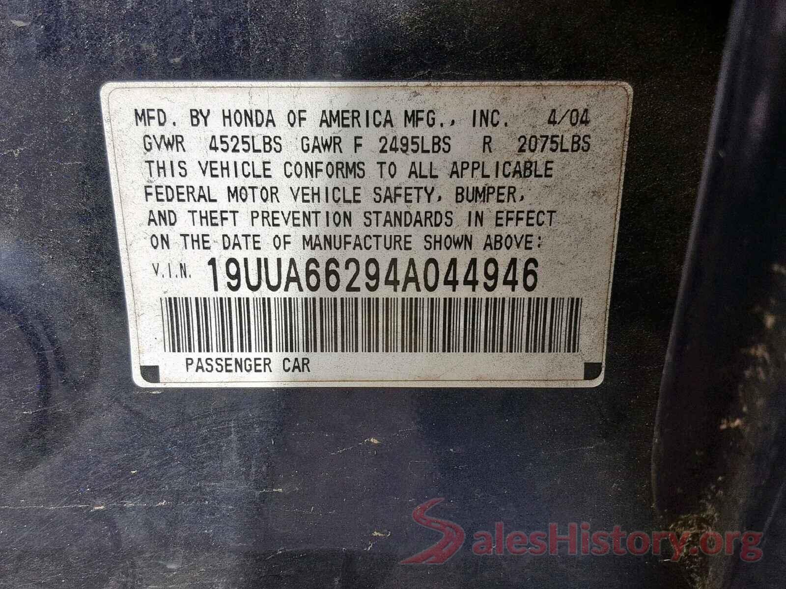 5NPE34AFXHH580573 2004 ACURA TL