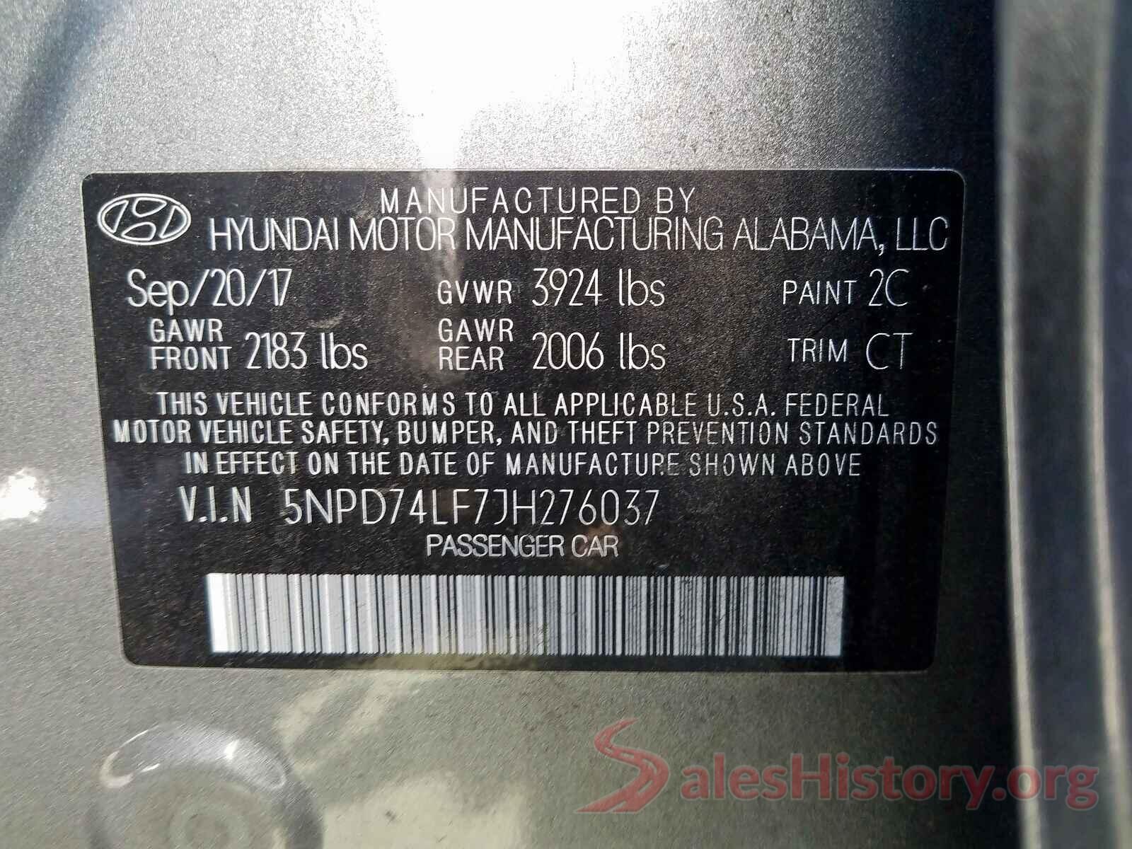 3N1CN8DV6LL828325 2018 HYUNDAI ELANTRA