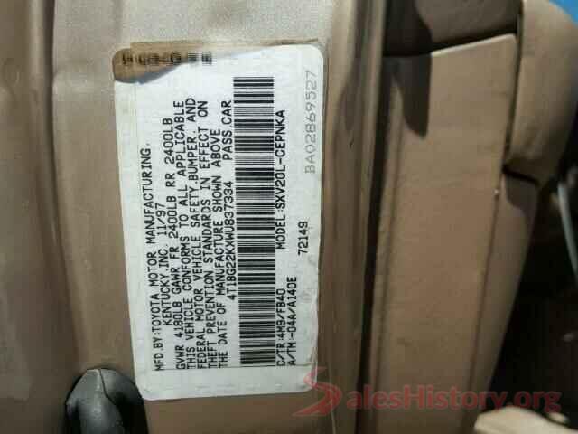 3VWE57BU2KM086327 1998 TOYOTA CAMRY