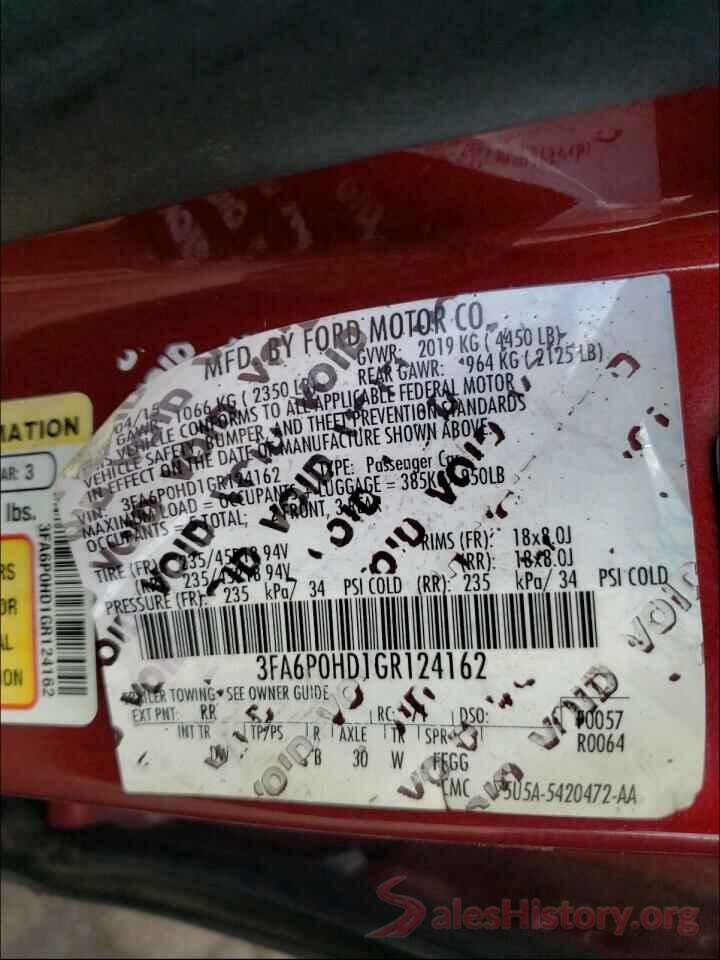 3N1AB7AP4KY428796 2016 FORD FUSION