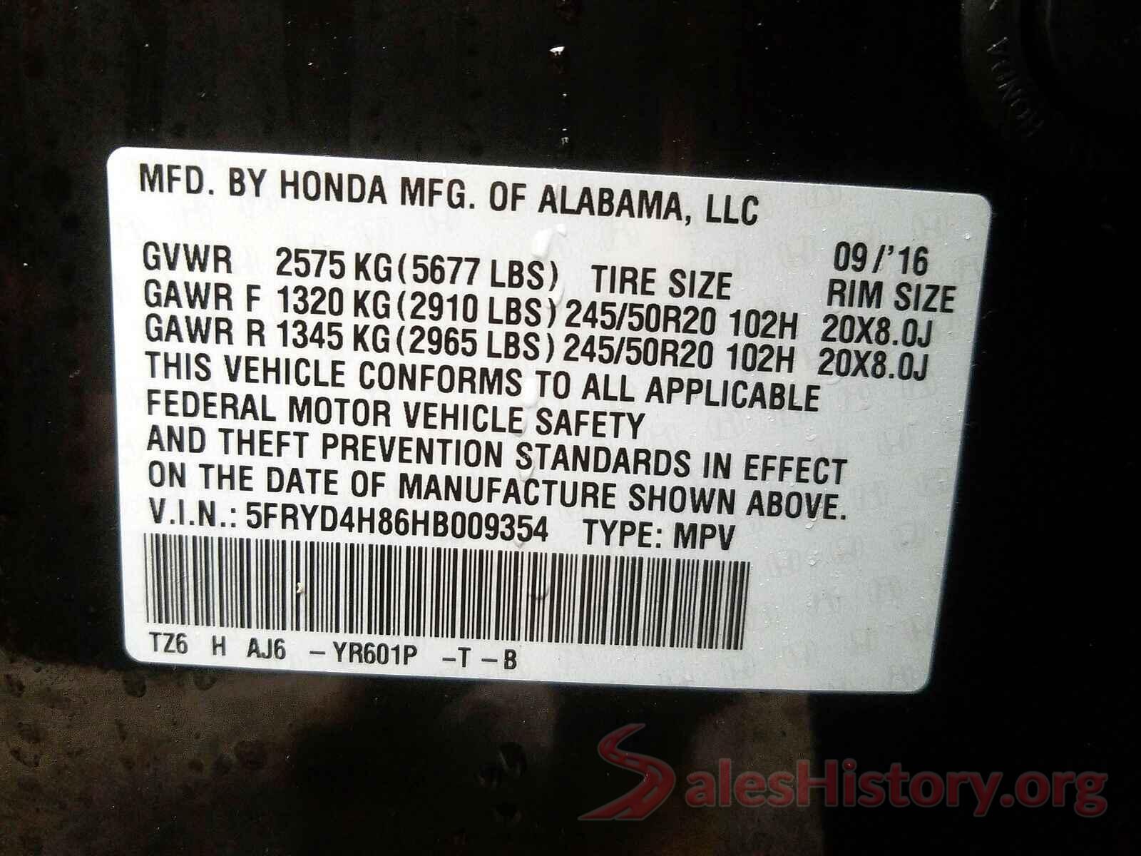 3FA6P0H76GR378962 2017 ACURA MDX