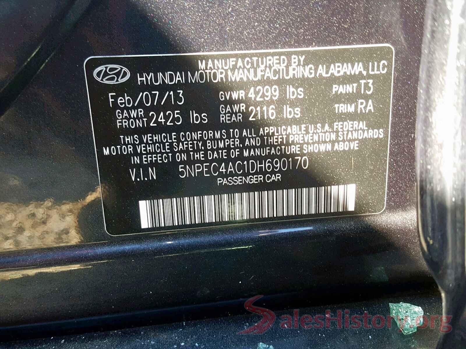 5N1AZ2MG1GN149362 2013 HYUNDAI SONATA