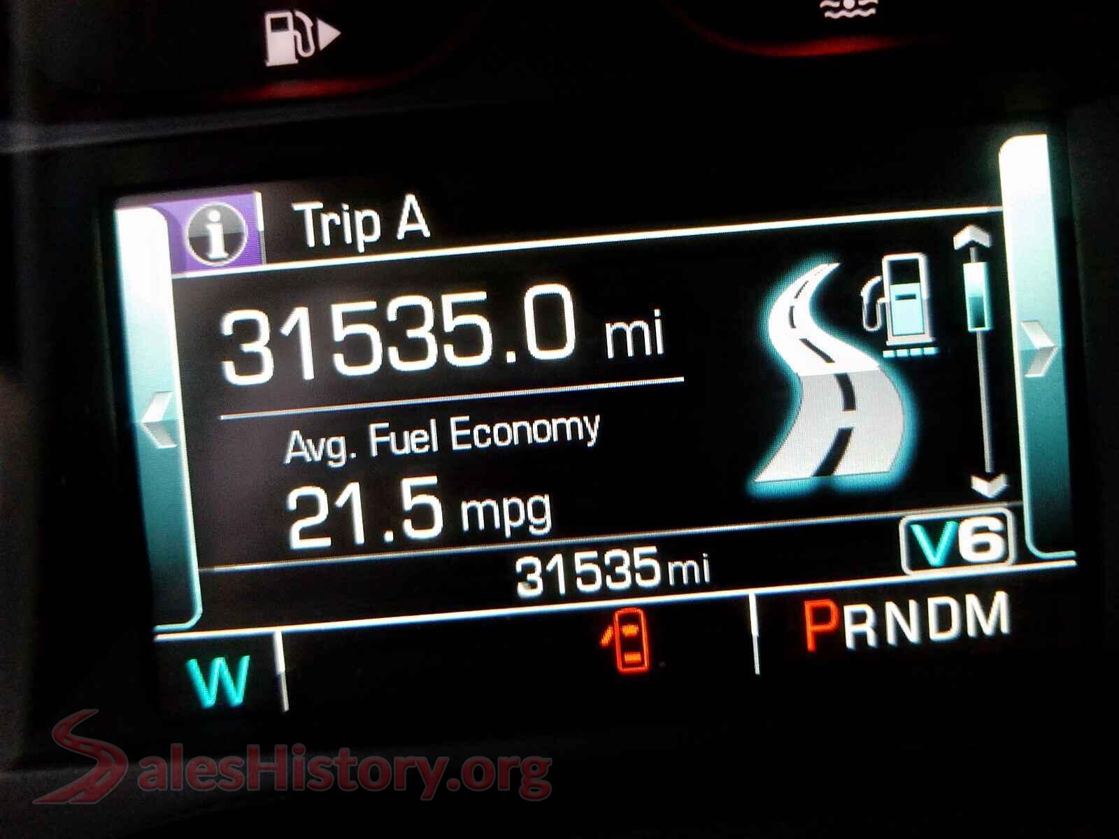 2016 CHEVROLET CAMARO VIN 1G1FB1RS0G0161630, interior dashboard