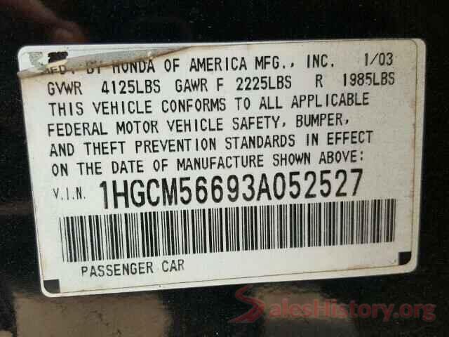 4T1BF1FK8HU683829 2003 HONDA ACCORD