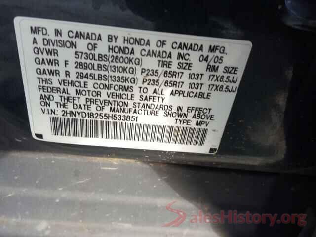 4T1K61AK6LU906921 2005 ACURA MDX