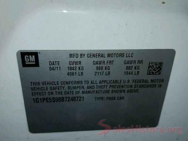 4T1B11HK6KU736949 2011 CHEVROLET CRUZE