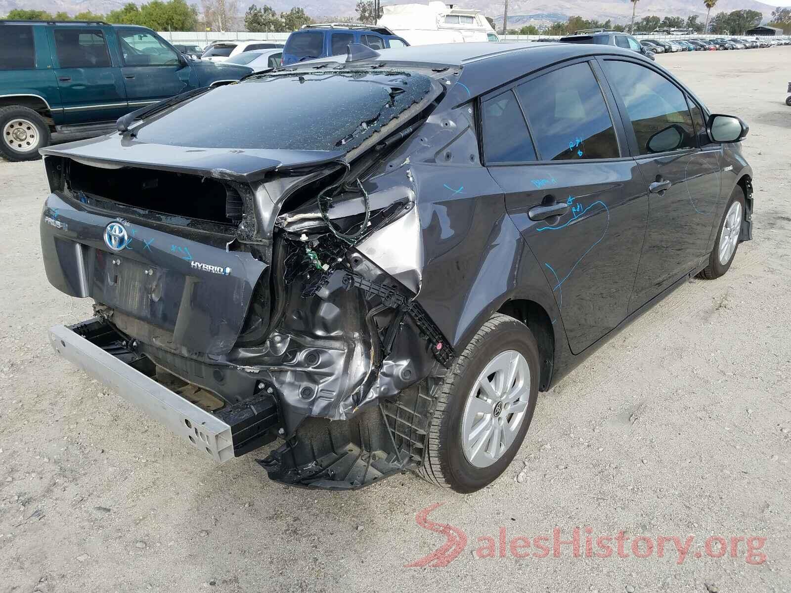 JTDKBRFU0H3541870 2017 TOYOTA PRIUS