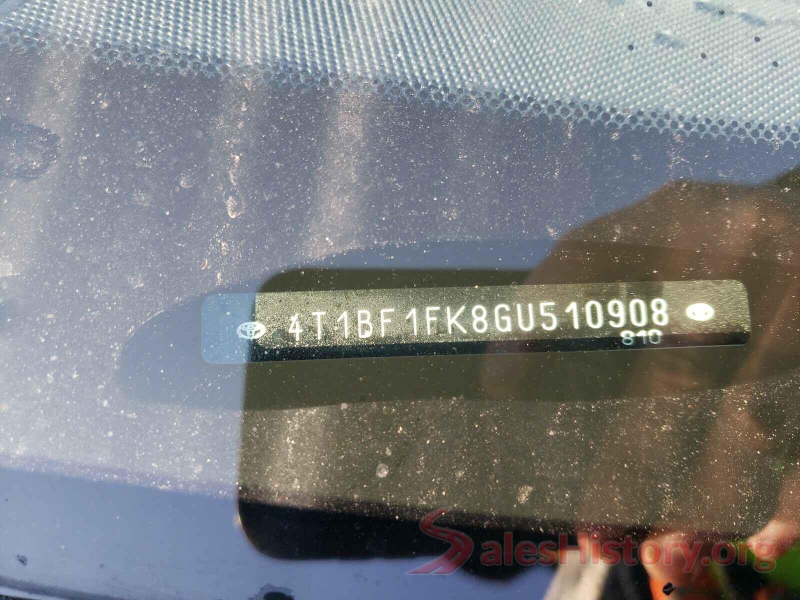 4T1BF1FK8GU510908 2016 TOYOTA CAMRY