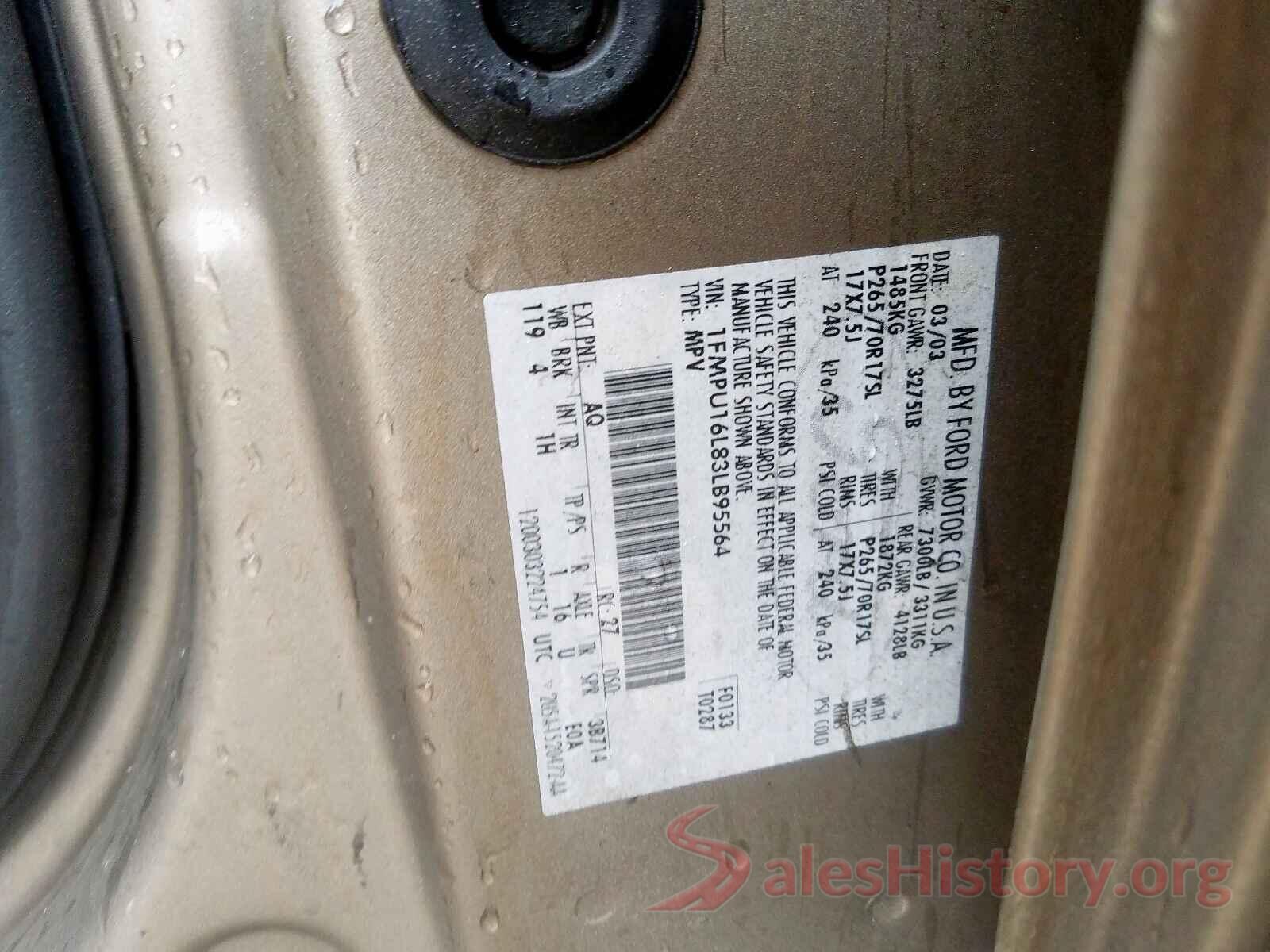 KMHDH4AE2GU603624 2003 FORD EXPEDITION